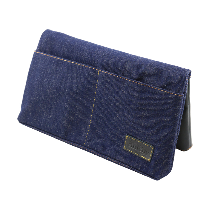 琉球藍染デニムクラッチバッグ