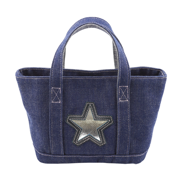 琉球藍染デニムトートバッグ　S