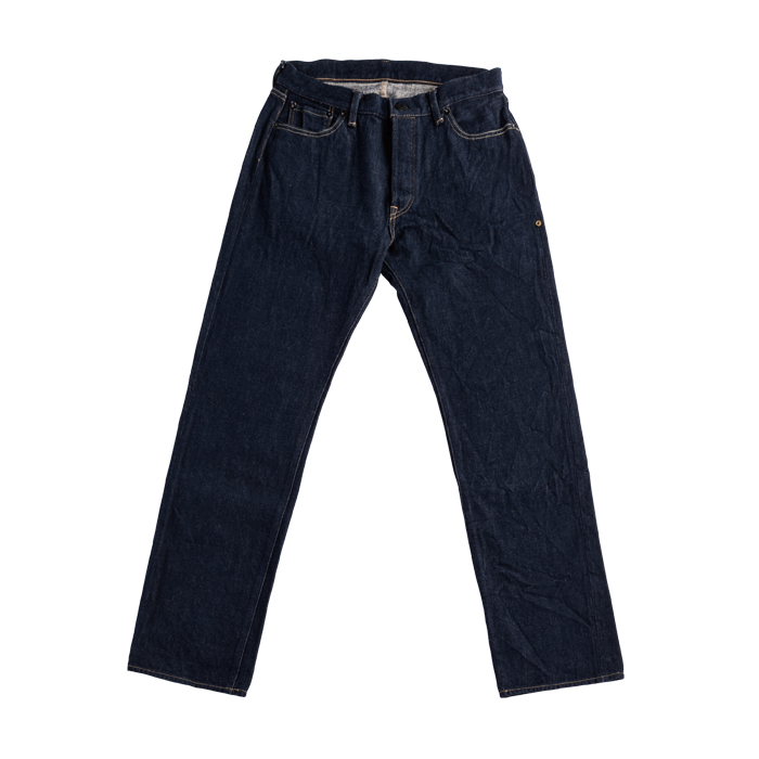 アコークロージーンズ　ストレート（夕日藍布）
